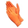 American Safety Glove Latex Disposable Gloves, 7 mil Palm, Latex, Powdered, M, 100 PK, Orange 5113